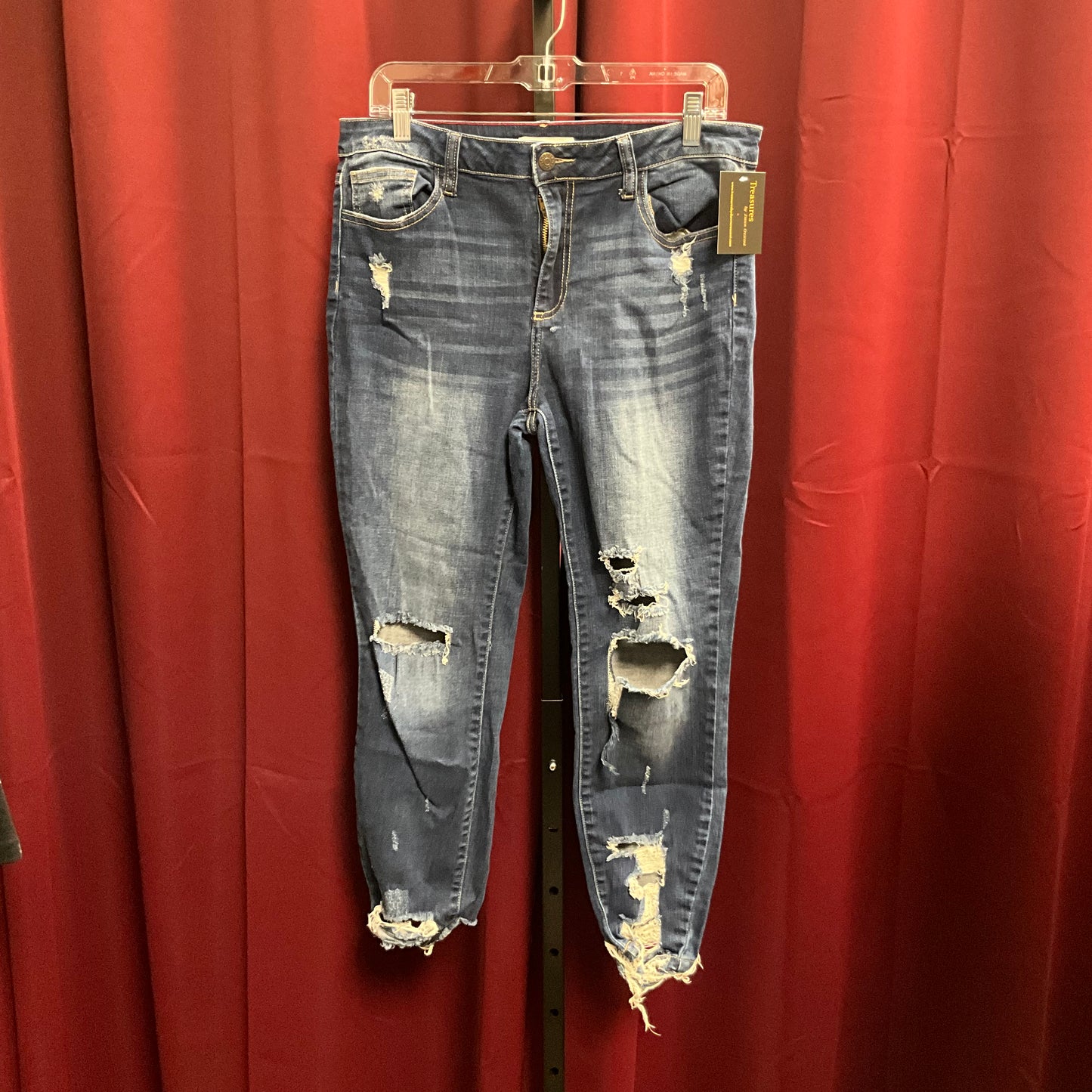Cello Jeans Women's Distressed Blue Jeans - Size 17