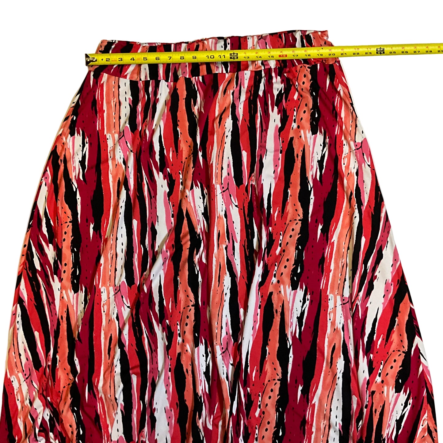 Double Click Multicolor Stripe Print Design Stretch Skirt