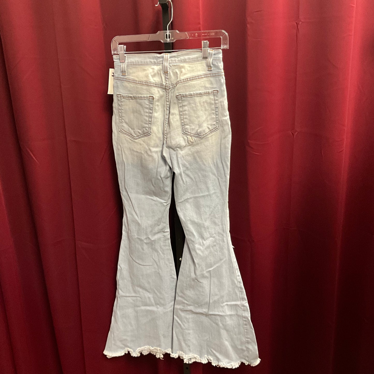 GJG Women's Denim Light Washed Flare Legged Jeans