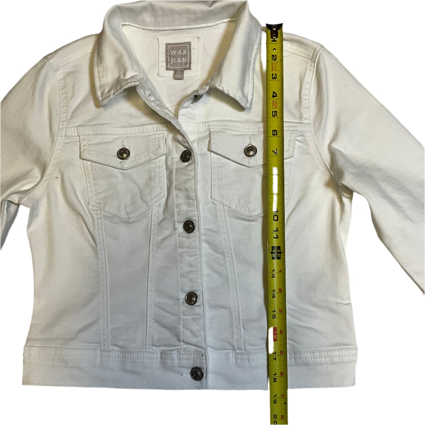 Wax Jean White Denim Jacket