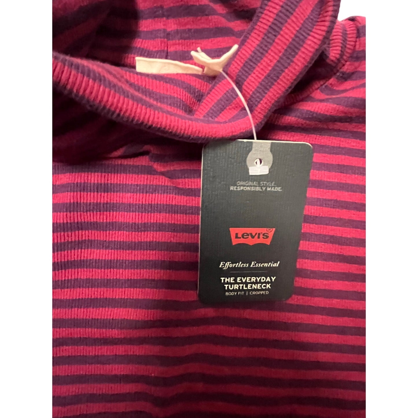 Jersey de cuello alto a rayas morado Everyday para mujer de Levi's