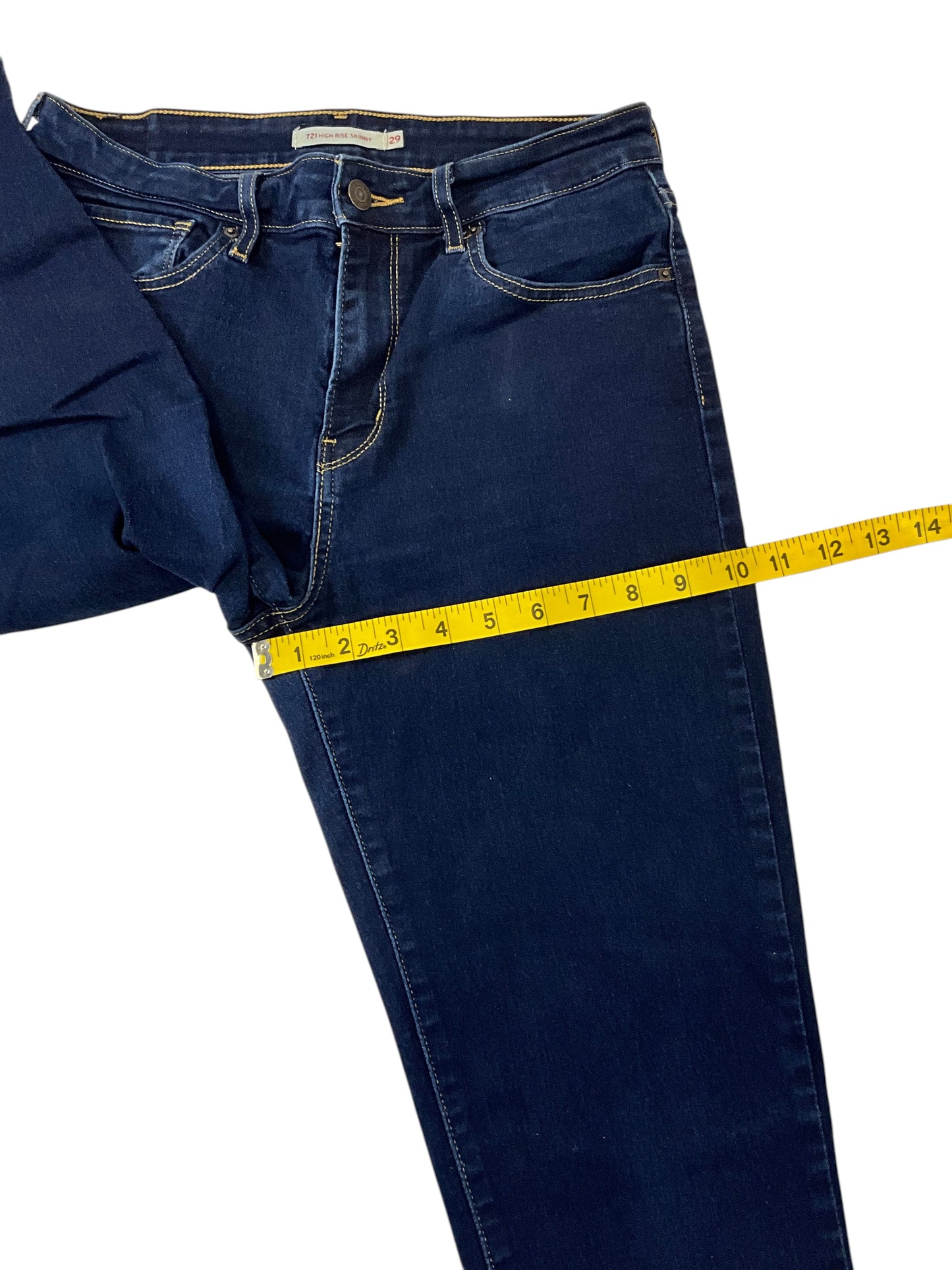 Levi’s 721 Women’s Size 29 High Rise Skinny Jeans Dark Wash Stretch Denim