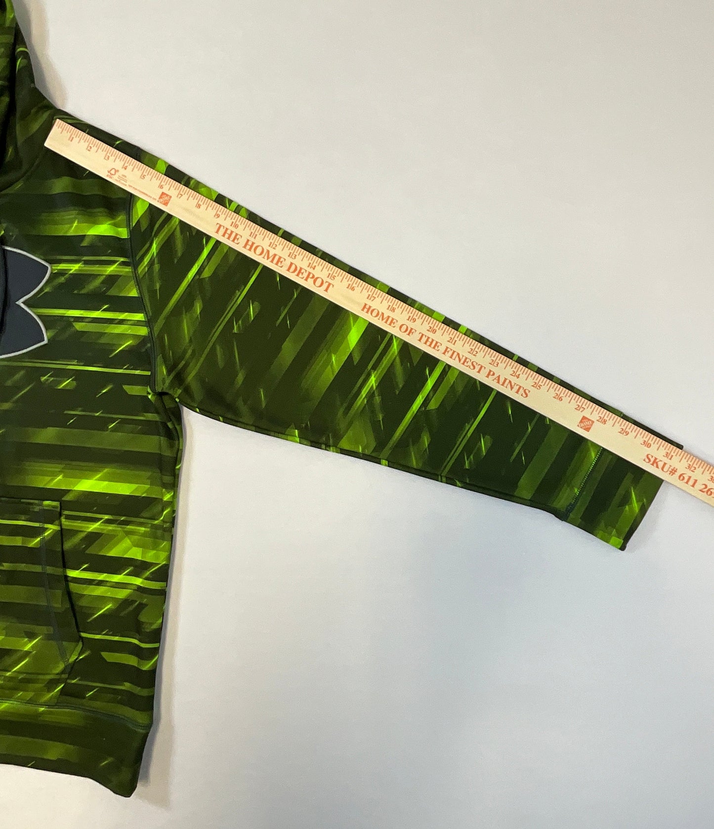 Under Armour Men's Green Storm Camouflage Fleece Lining Hoodie Size L