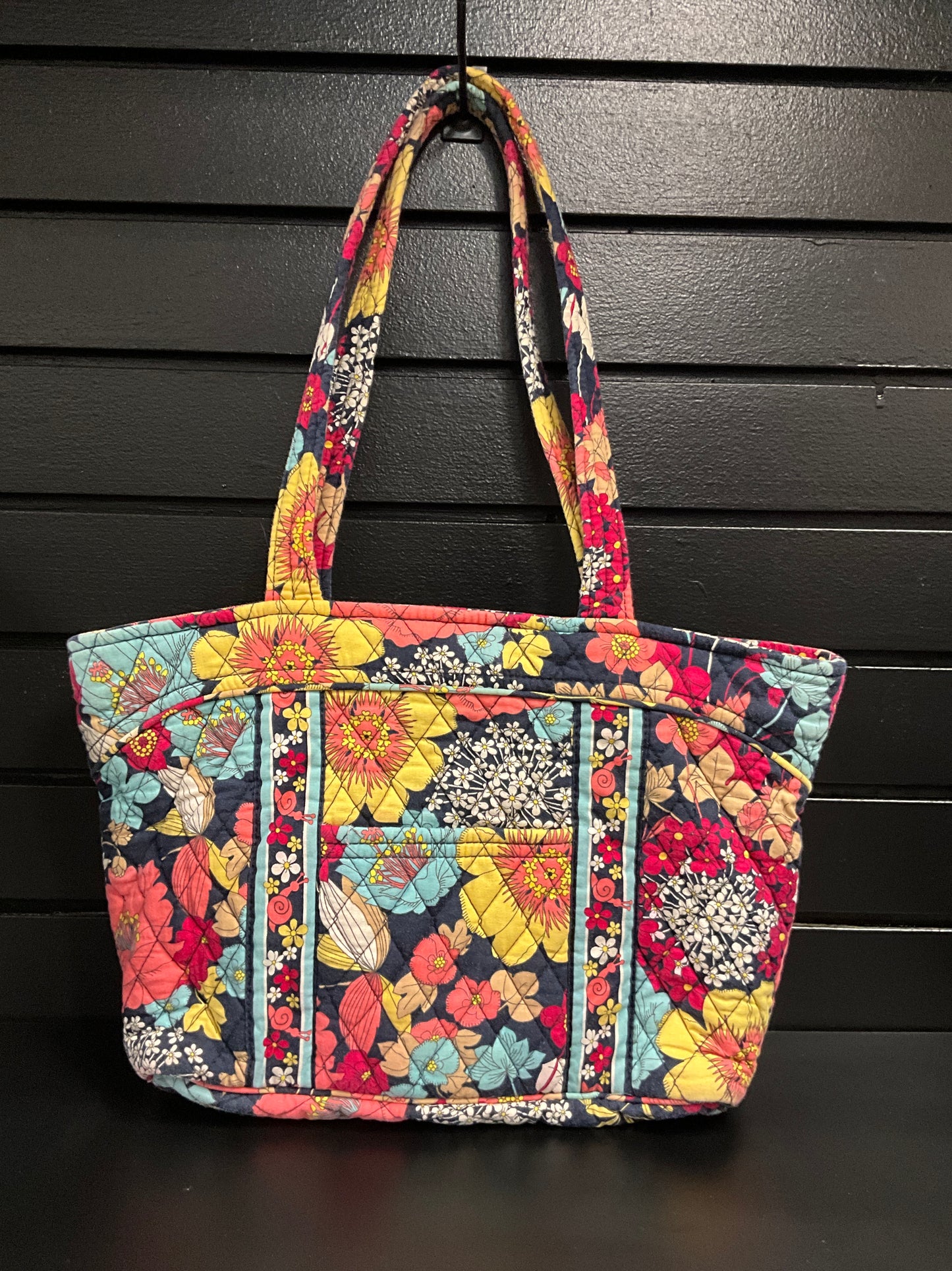 Vera Bradley Floral Quilted Tote Handbag