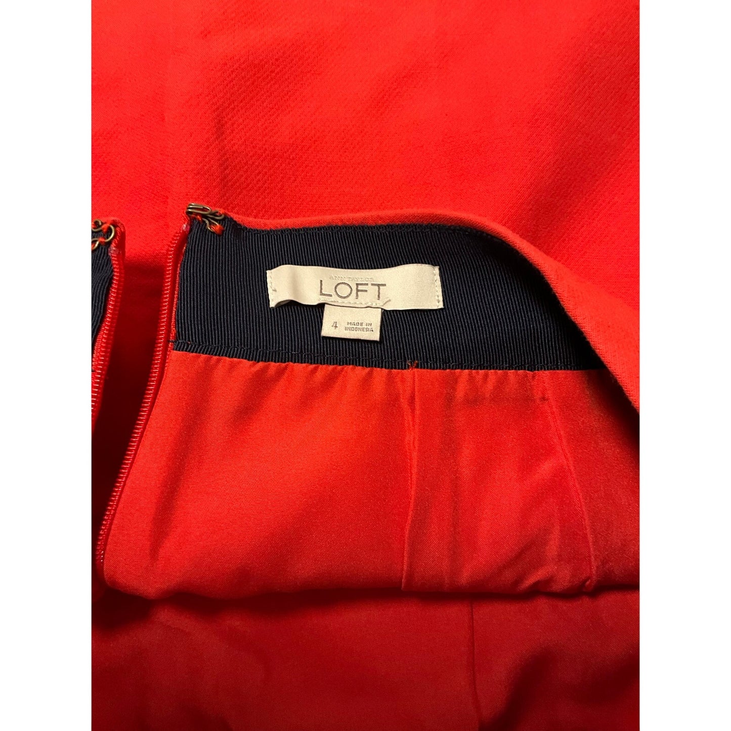 The LOFT Ann Taylor Orange Mini Skirt