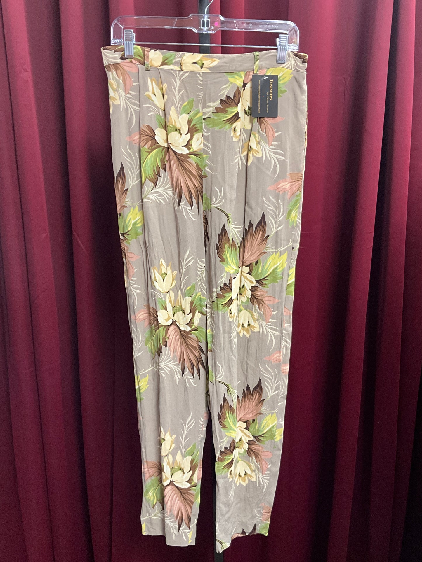 Karen Kane Floral Print Dress Pants.