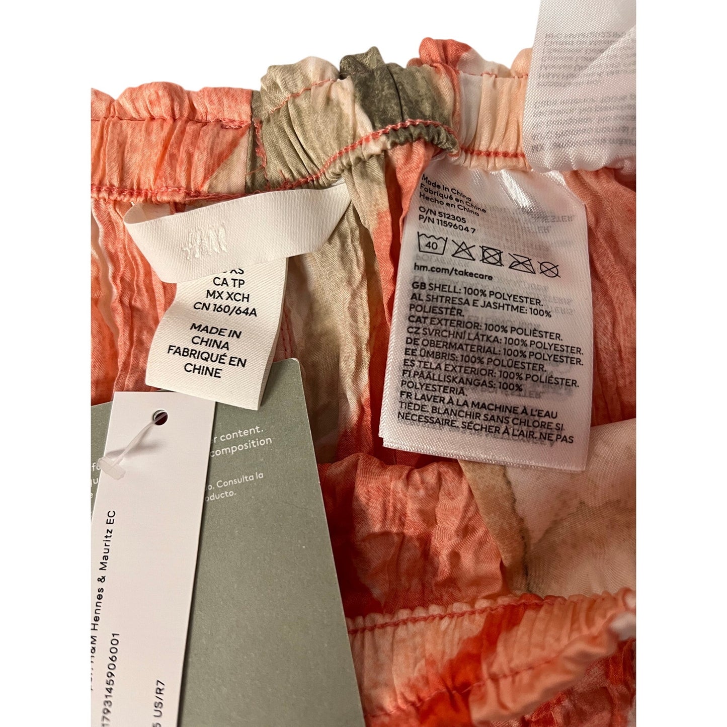 Short imprimé multicolore orange pour femme H&M