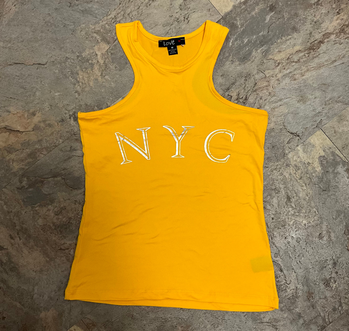 NYC Yellow Tank Top