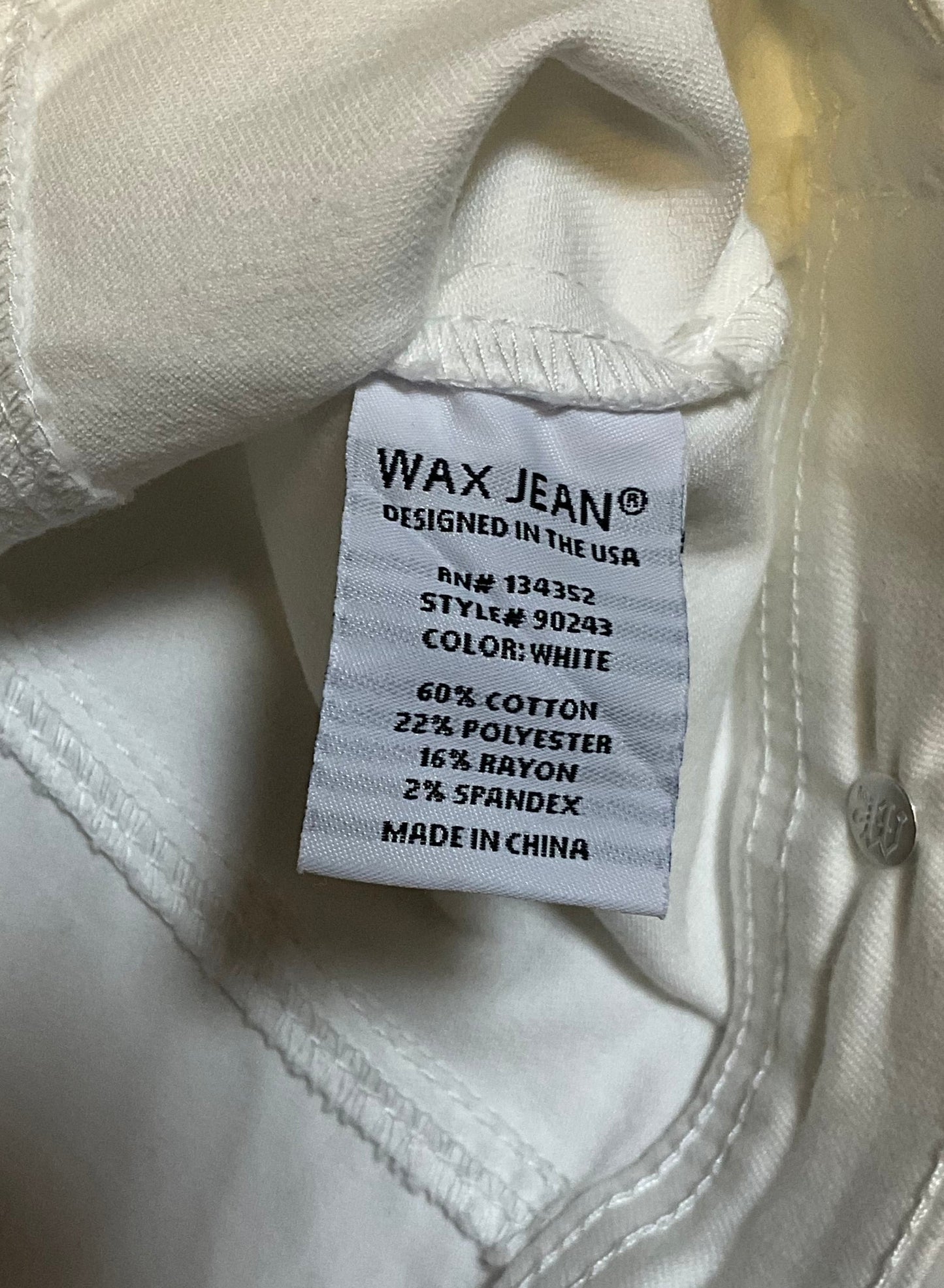 Wax Jean White Denim Jacket