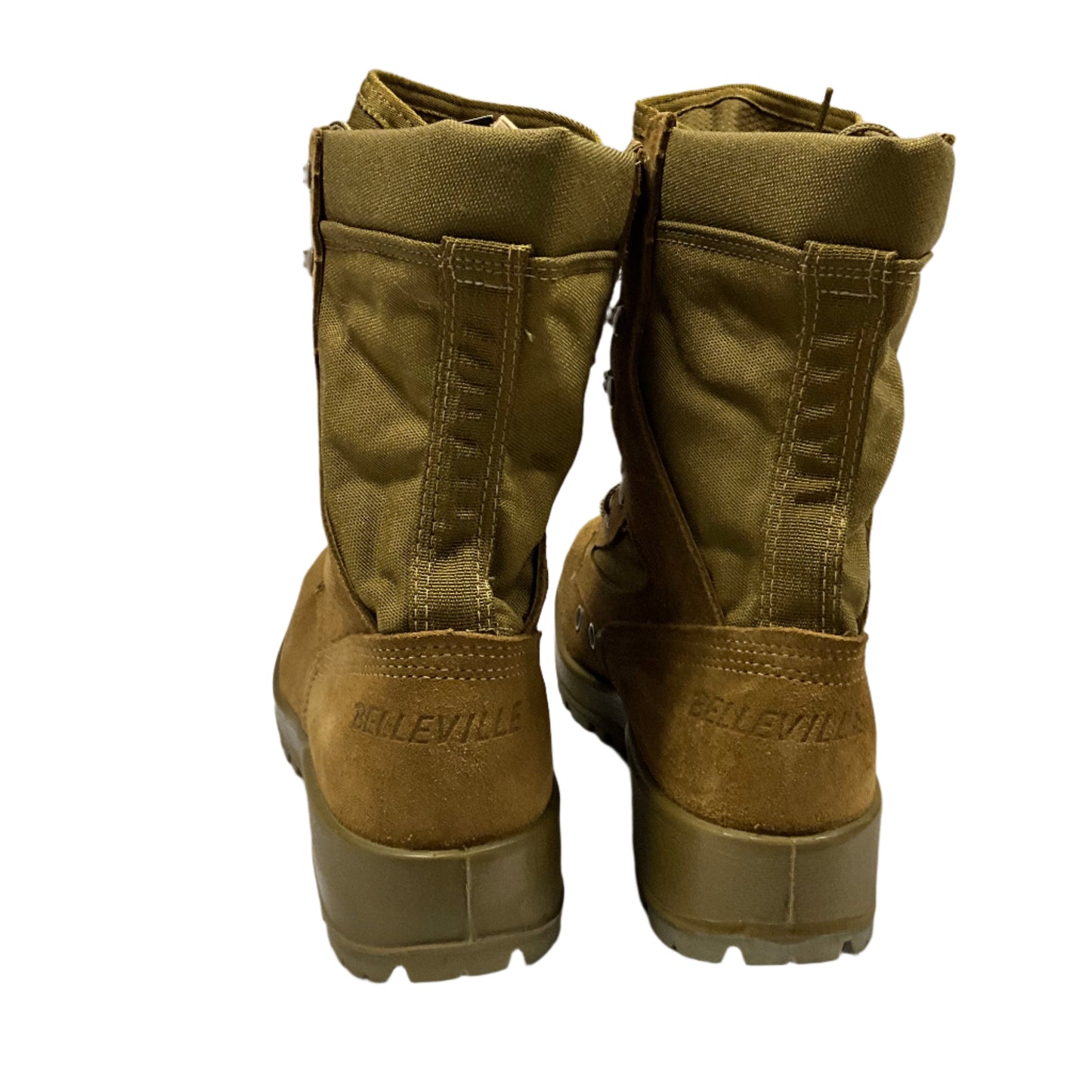 Botas con punta de acero de cuero de vaca Mojave para climas cálidos del Cuerpo de Marines de los Estados Unidos de Belleville