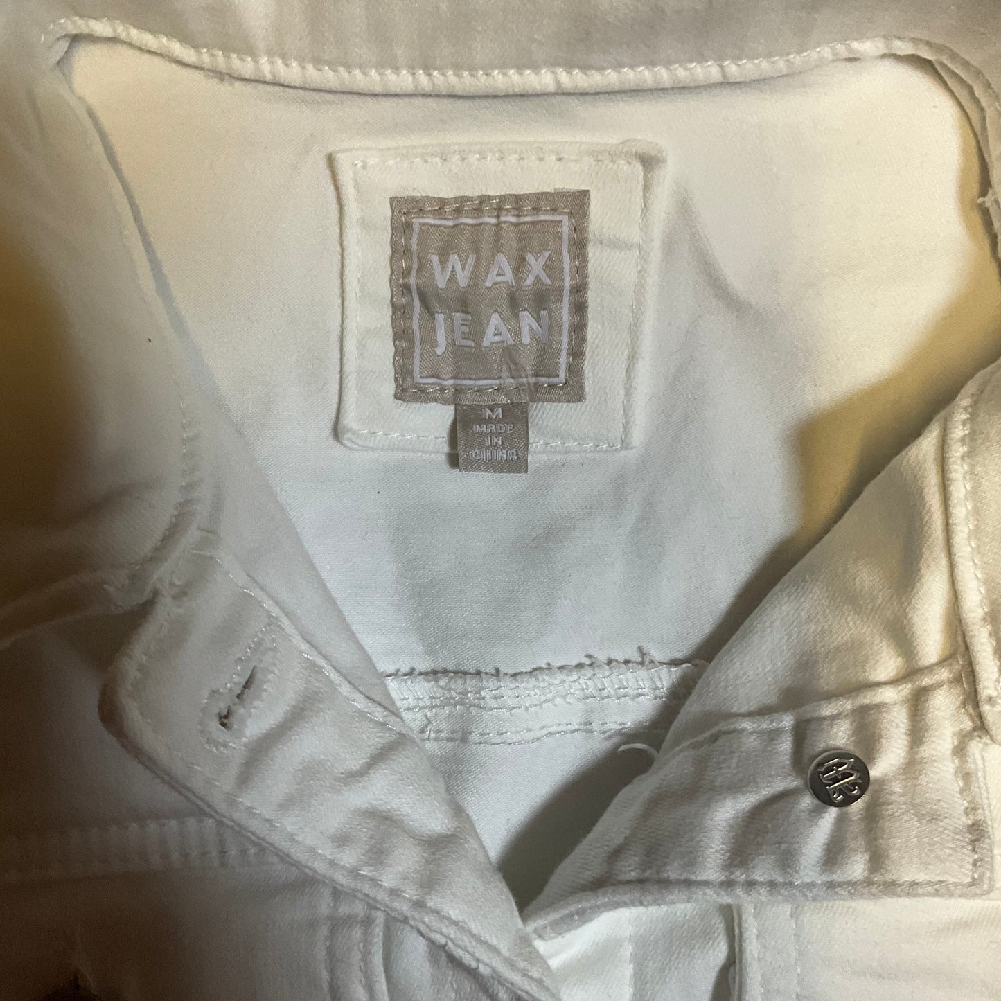 Wax Jean White Denim Jacket