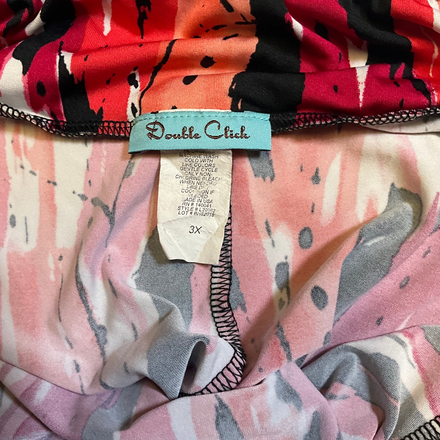 Double Click Multicolor Stripe Print Design Stretch Skirt