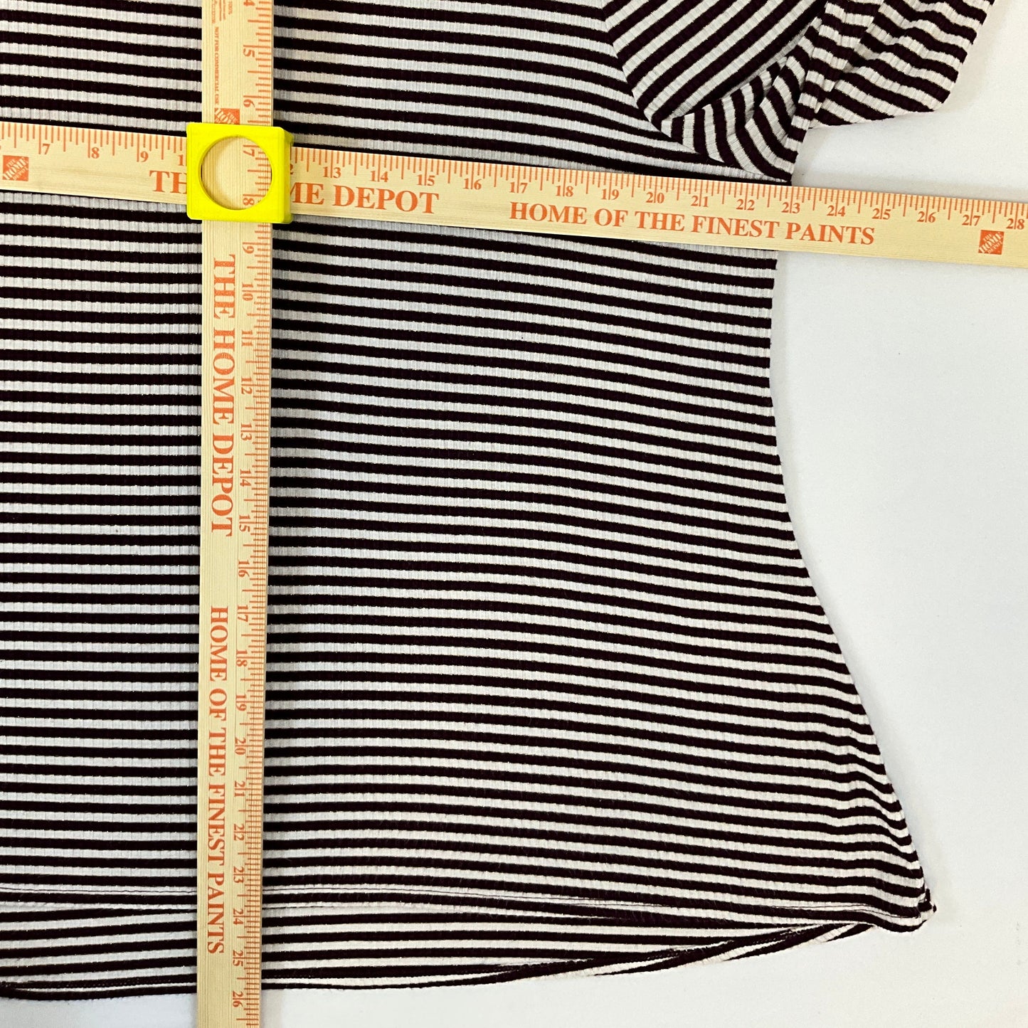 Pull à col roulé rayé violet pour femme Faded Glory