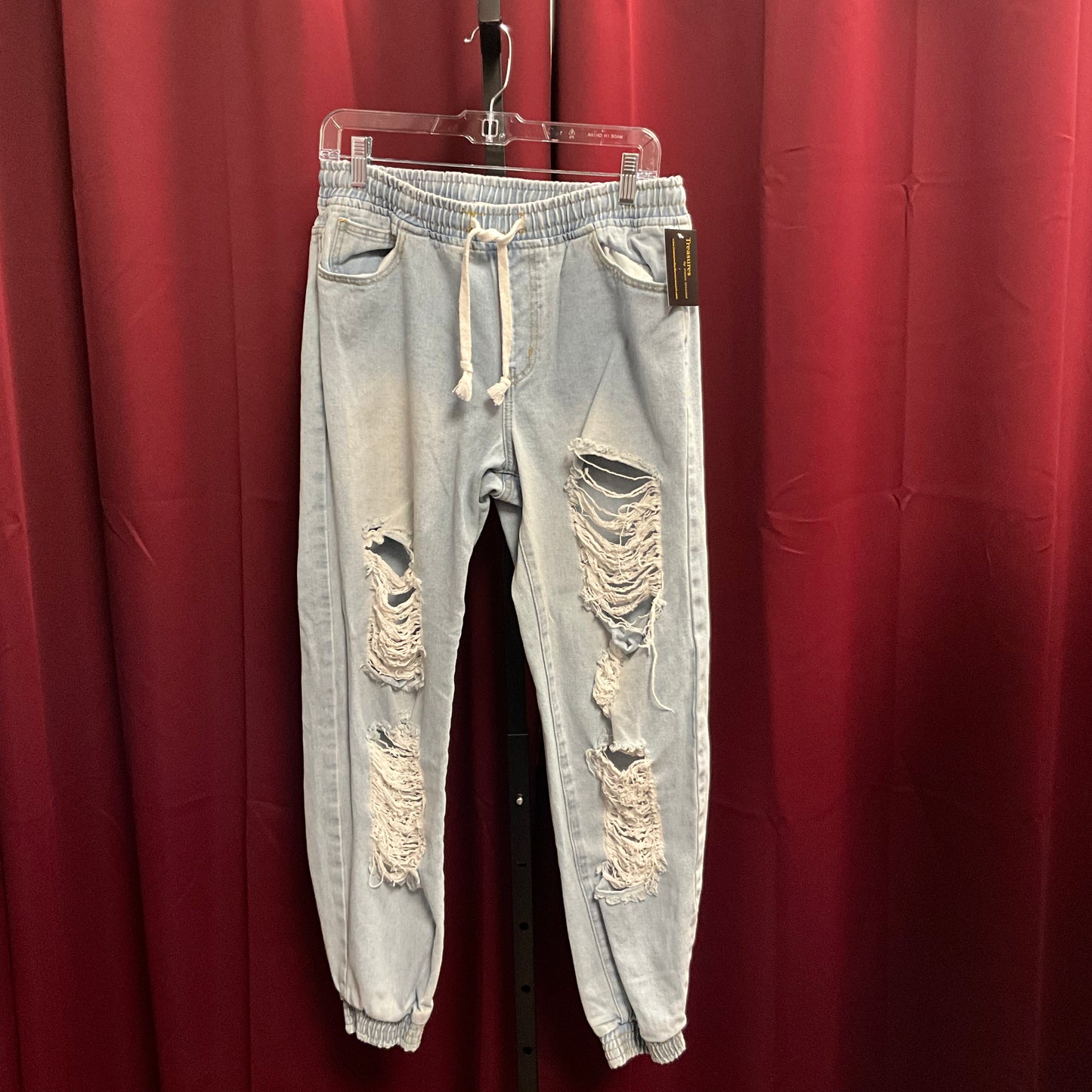 Forever 21 Elastic Band Light Washed Jeans