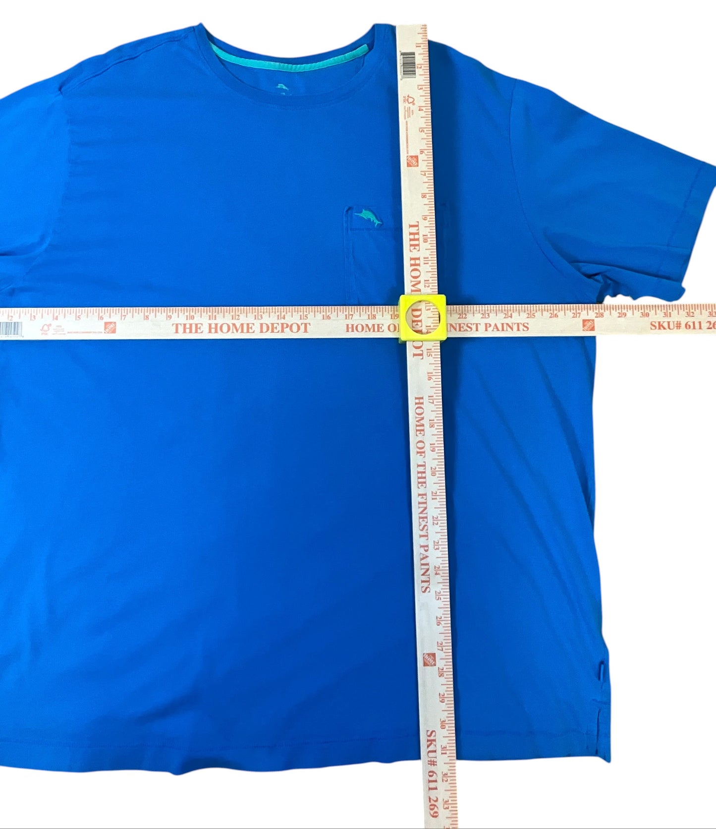 Tommy Bahama Vibrant Blue Pocket T-Shirt Men Size 2XLB Short Sleeve