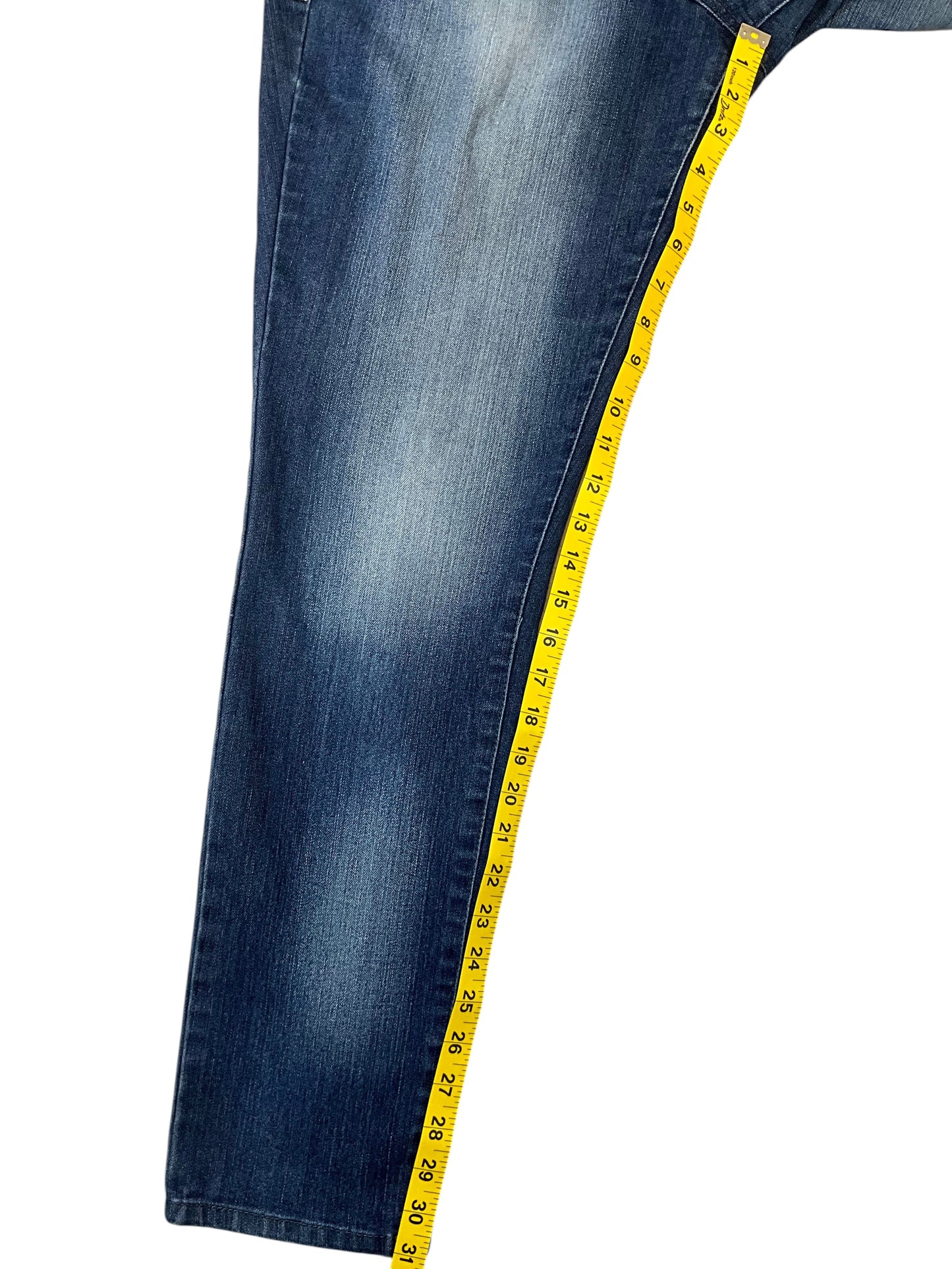 L.E.I. Ashley Lowrise Skinny Jeans Women’s Juniors Size 13 Dark Wash Embroidered