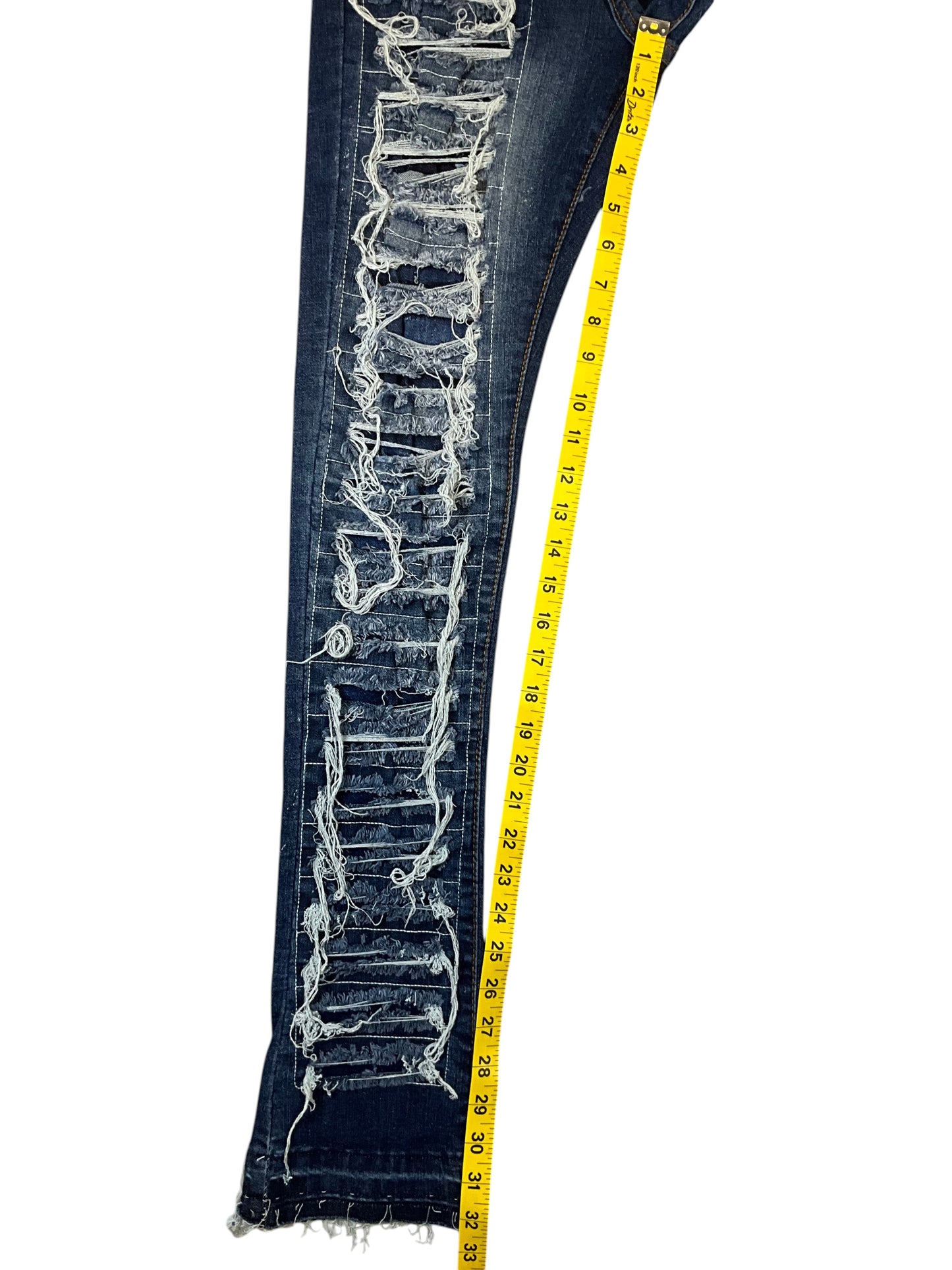 Argonaut Women's Distressed Skinny Stretch Jeans Size 16 Dark Wash NWT