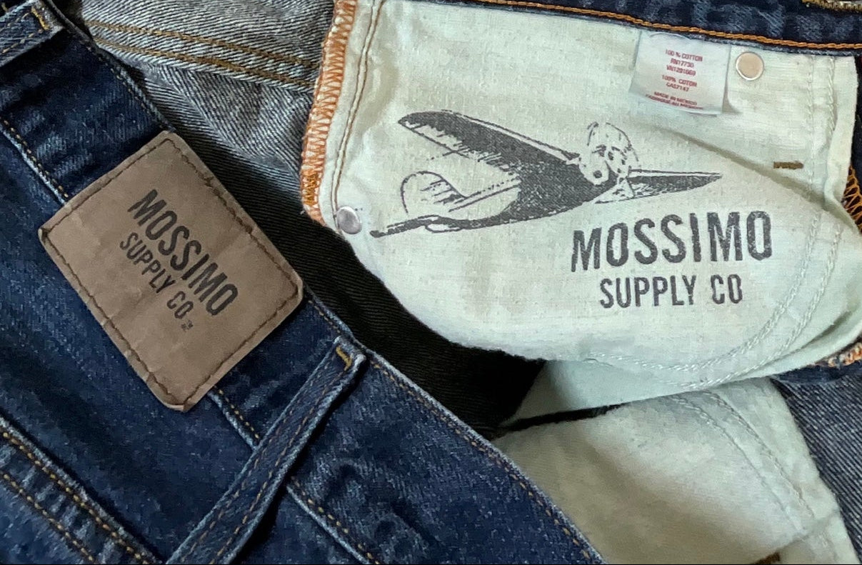Mossimo Supply Co Slim Straight Jeans Men's W28 L30 Dark Wash Denim