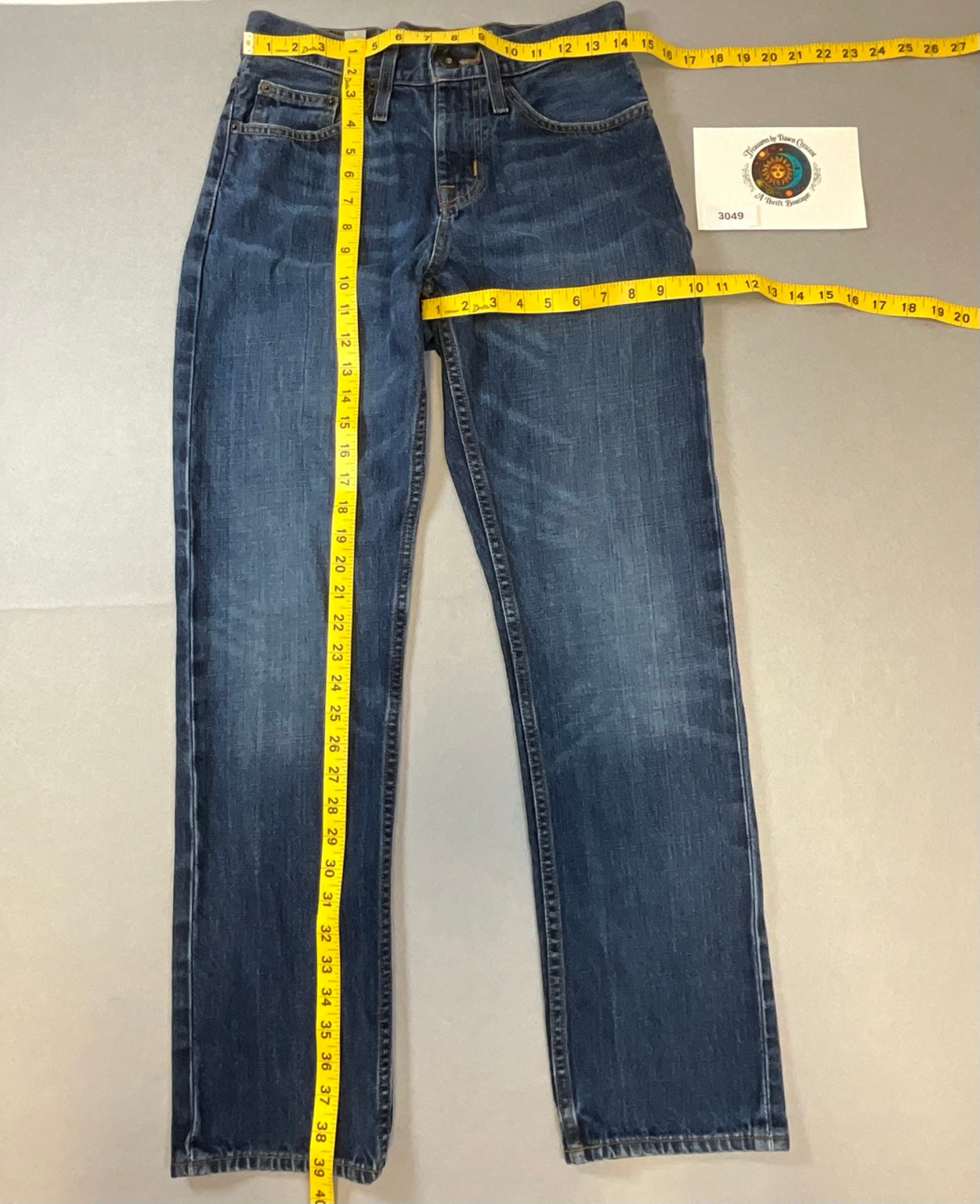Mossimo Supply Co Slim Straight Jeans Men's W28 L30 Dark Wash Denim