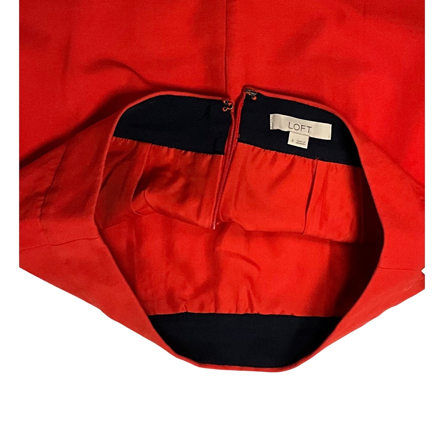 The LOFT Ann Taylor Orange Mini Skirt