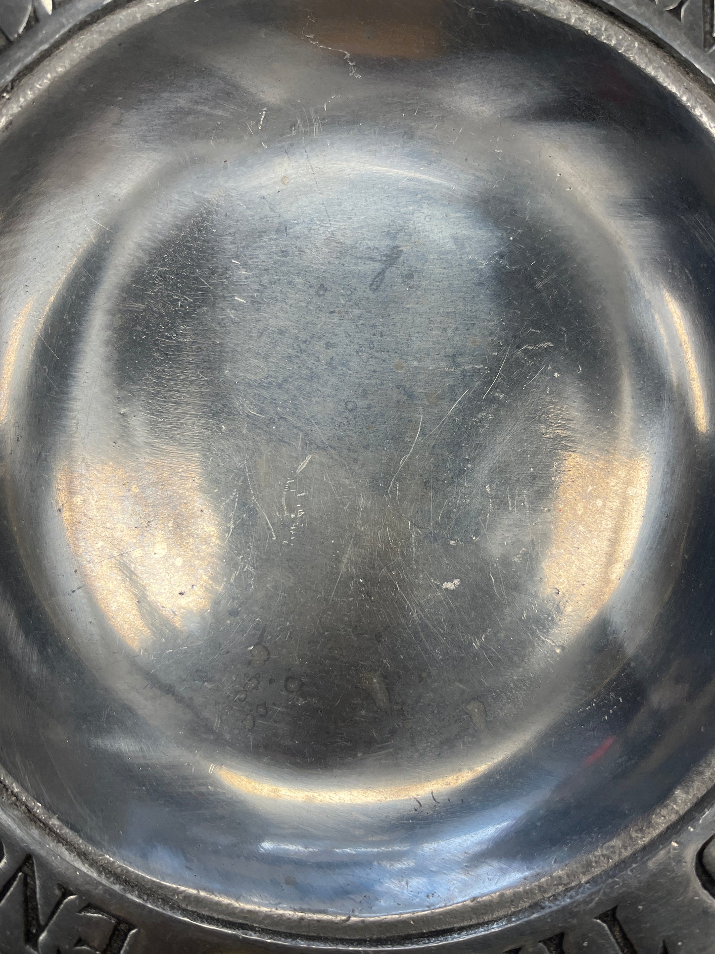 Wilton Armetale Pewter "Health, Love, and Wealth" 9" Plate