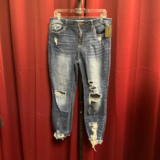 Cello Jeans Women's Distressed Blue Jeans - Size 17