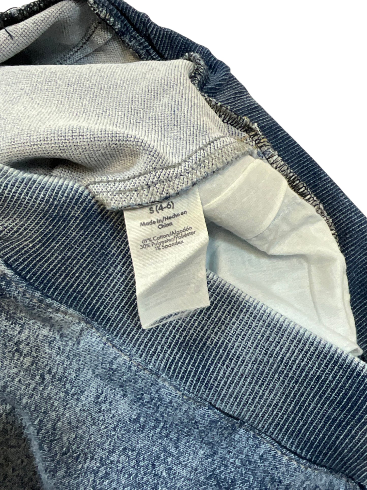 No Boundaries Women’s Small 4-6 Acid Wash Wide Leg Cargo Jeans Drawstring Hem