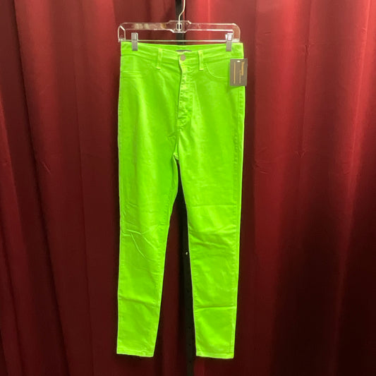 Fashion Nova Women's Neon Green Stretch Jeans
