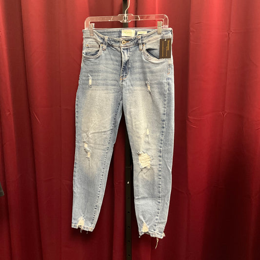 RE Generation by Celebrity Pink Women's Distressed Blue Jeans