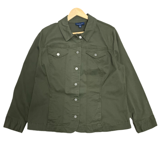 Charter Club Green Plus Size 2X Denim Jacket