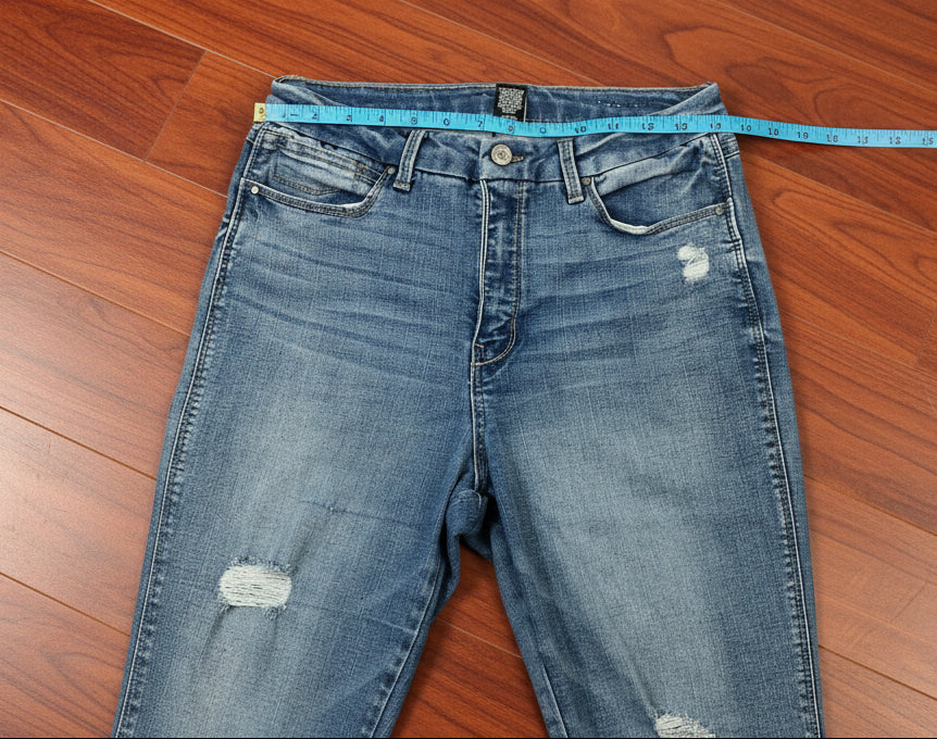 Rewash Brand Women's Distressed  Blue Jeans