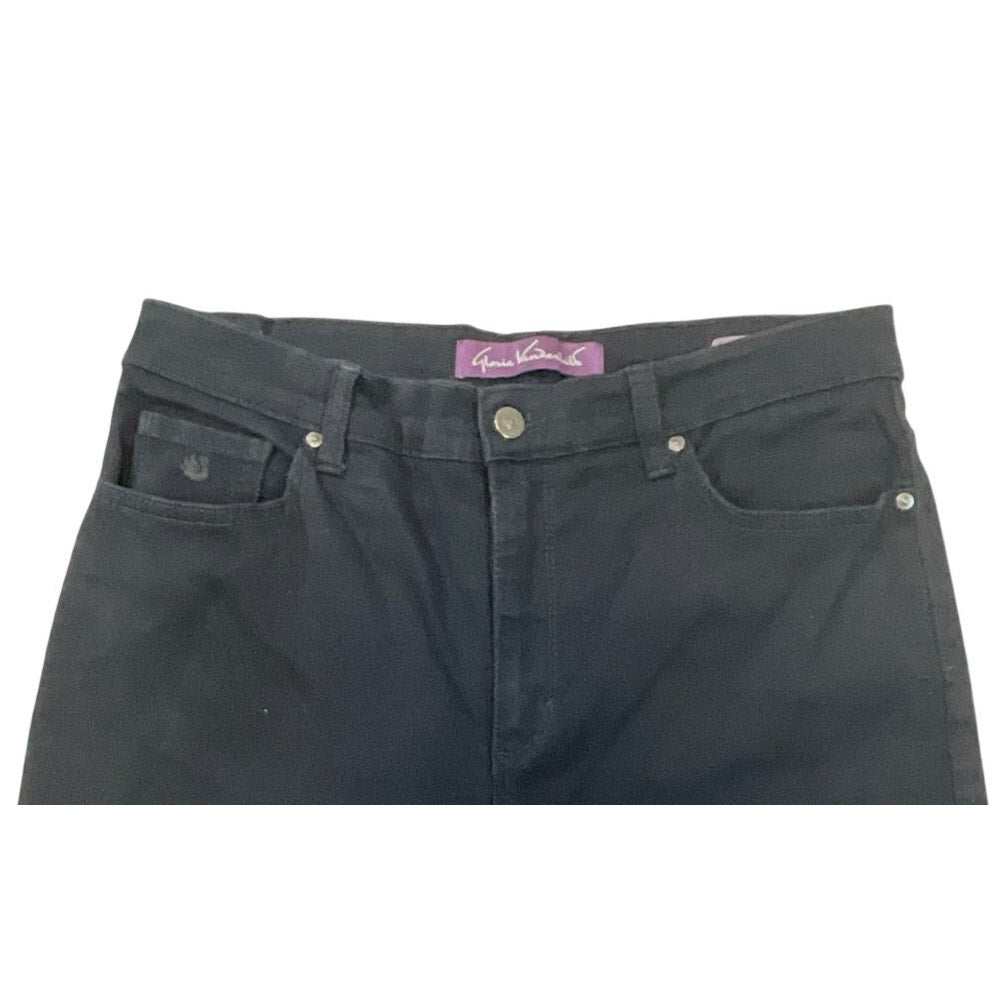 Gloria Vanderbilt Amanda Women’s Black High-Rise Stretch Tapered Jeans  Size 10