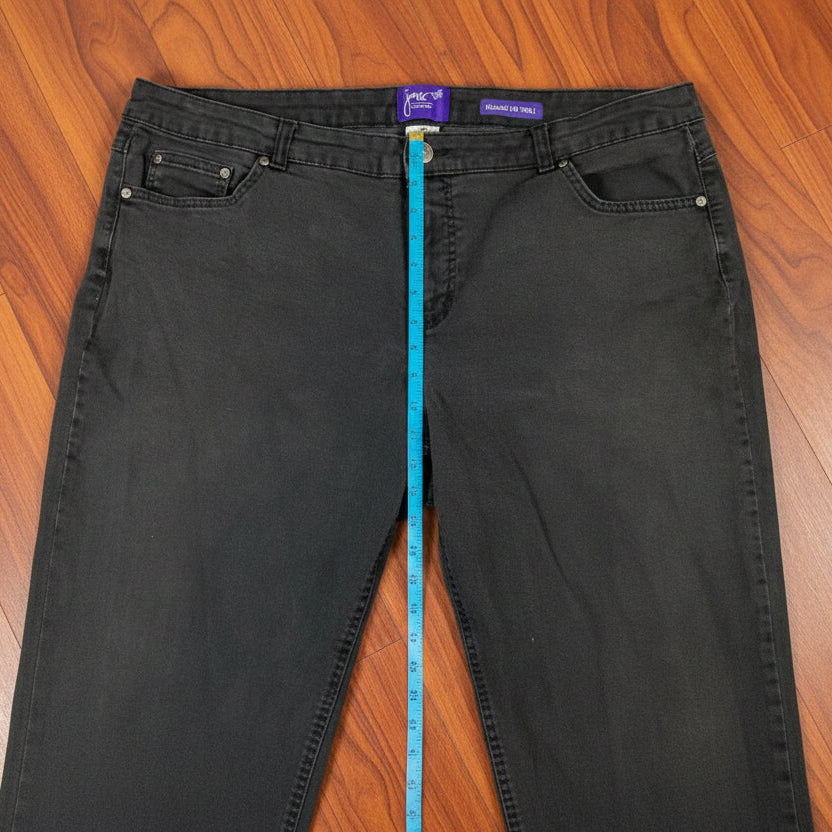 Just My Size Women's Black Jeans Size 22WP