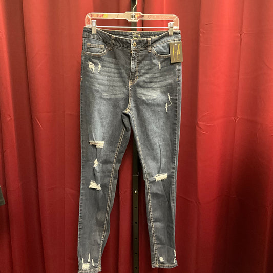 True Craft Women's Distressed Blue Jeans