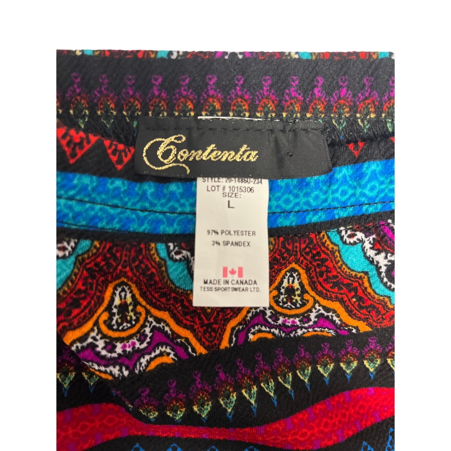 Falda tubo elástica con estampado tribal Contenta