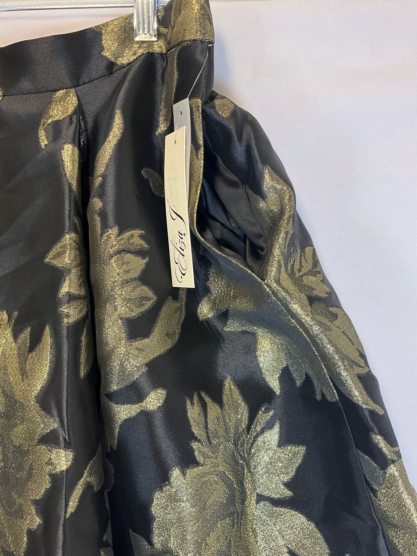 Eliza J Gold & Black Ball Gown Skirt
