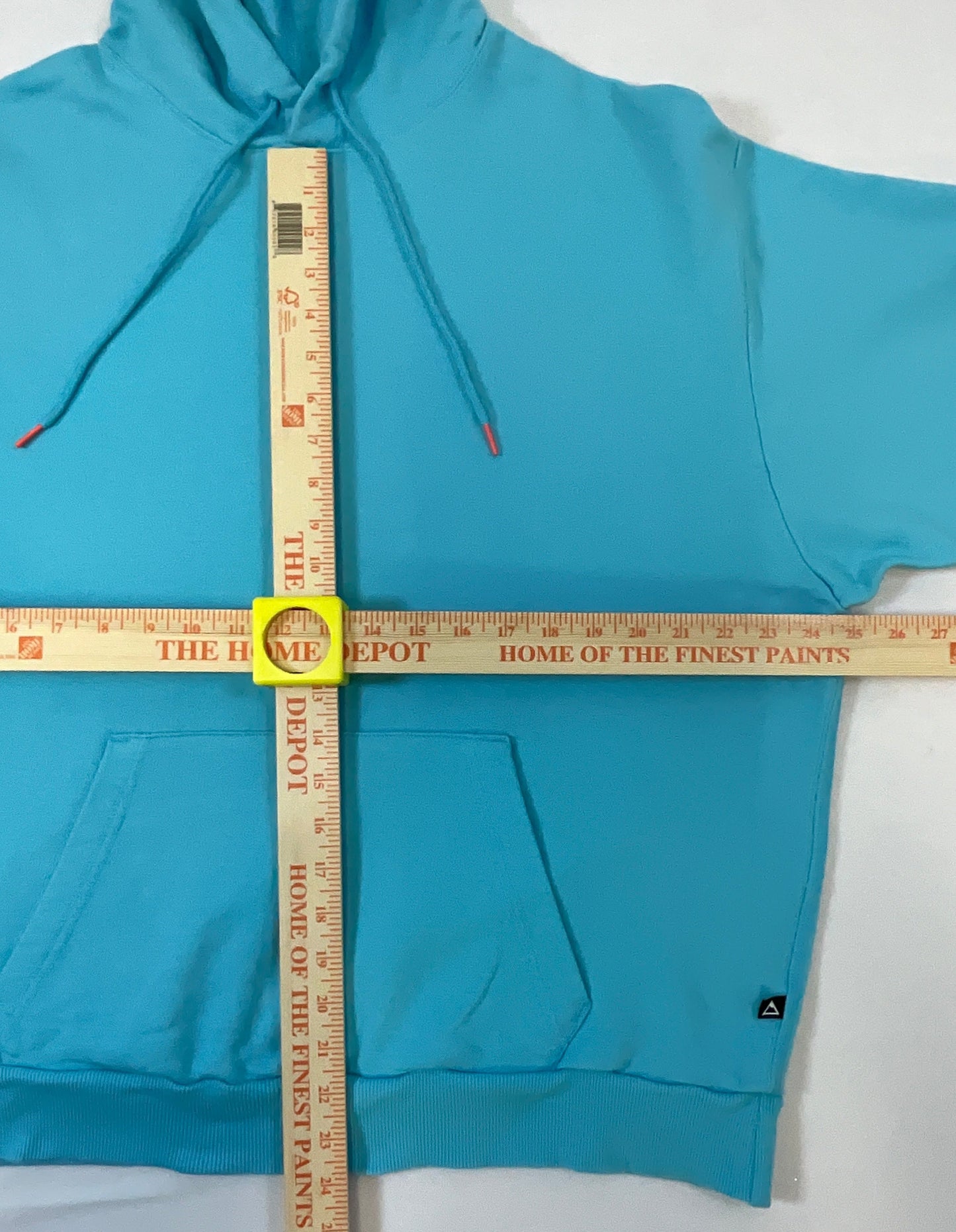 Men's Light Blue Hanes Hoodie Pull Over Sweat Top Size L