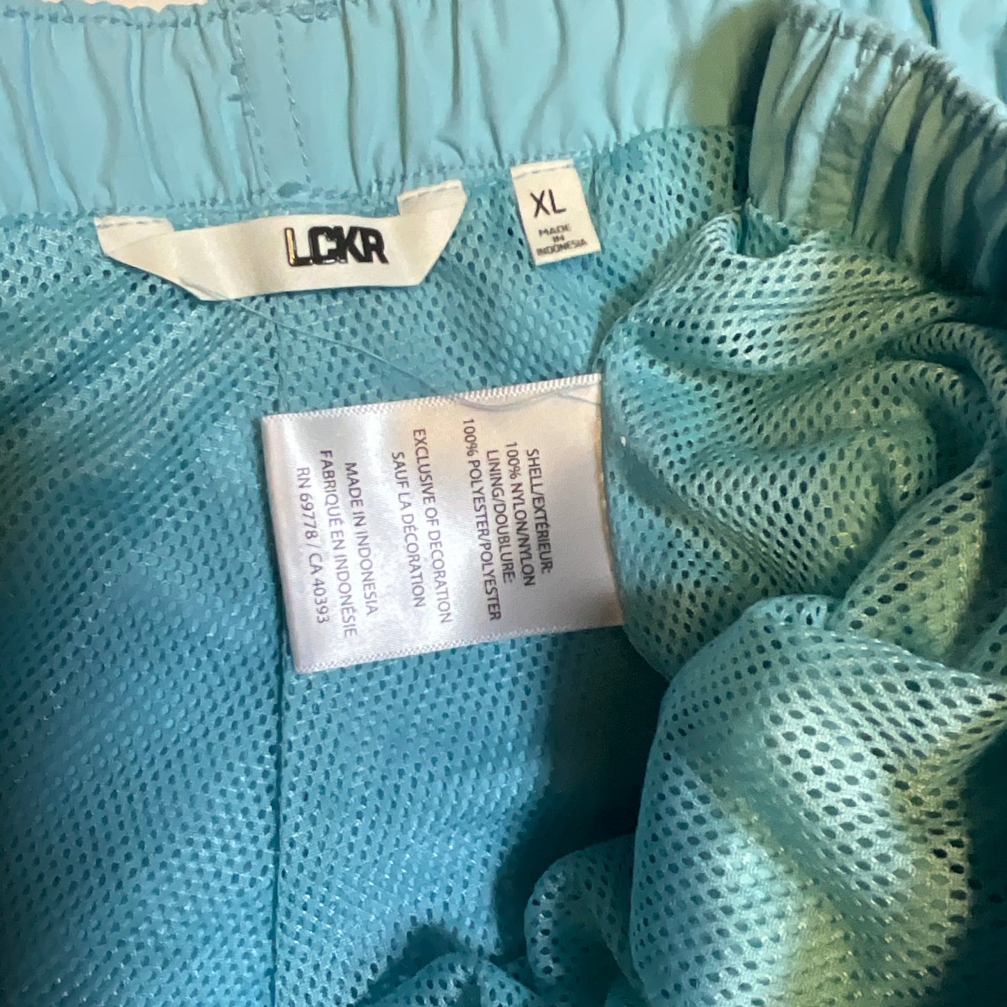 LCKR Men's Light Blue Shorts