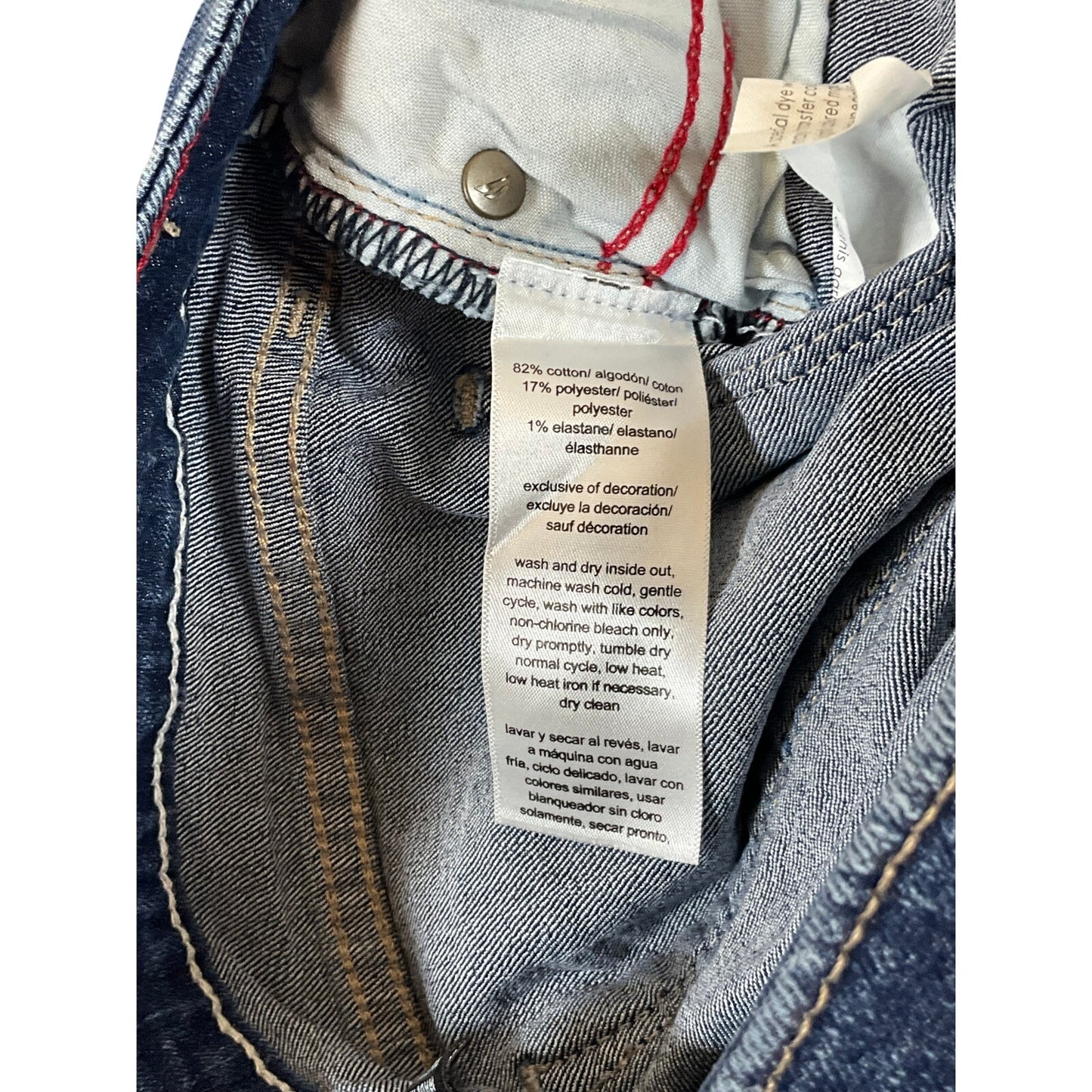 Nautica Jeans Women's Straight Leg Dark Wash Classic Stretch Denim Sz 4