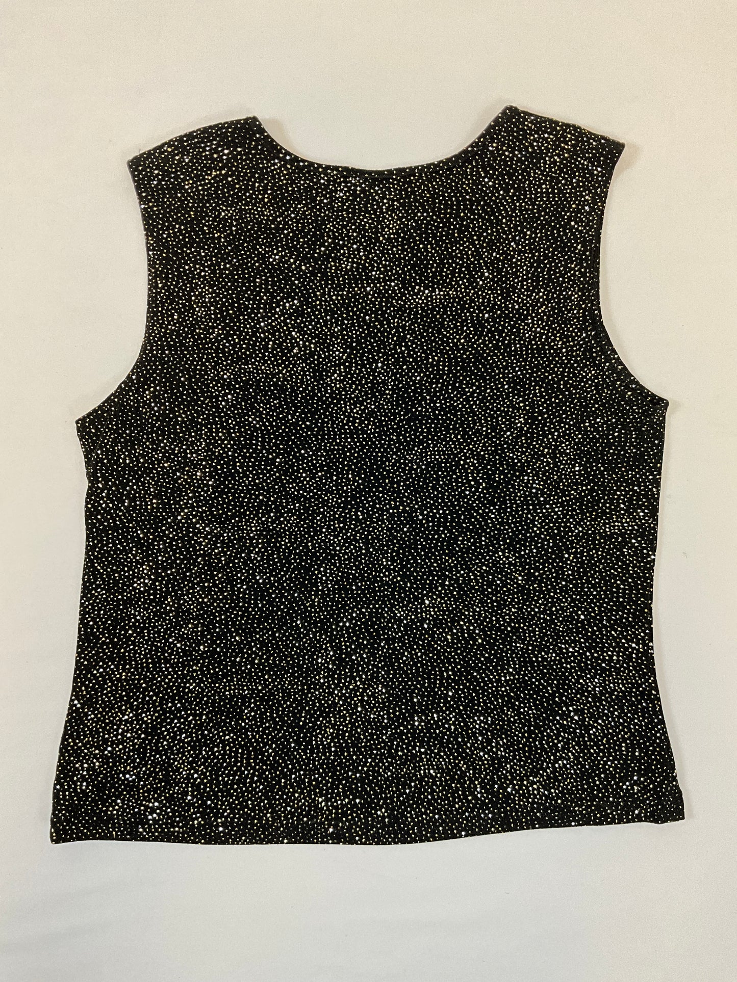 JKLA Women's Black Holiday Sequin Tank Top