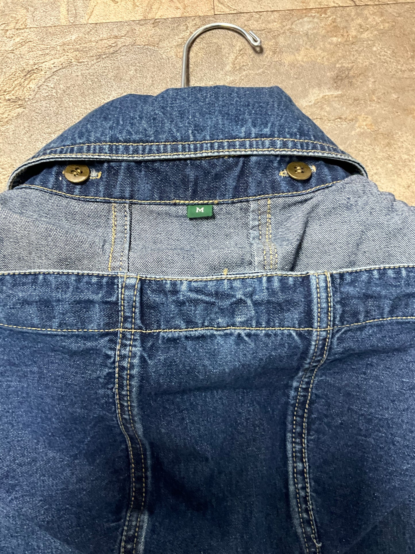 Liz Clairborne Jeans Blue Denim Duster Coat