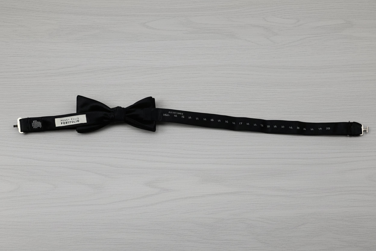 Perry Ellis Portfolio Adjustable Black Cumberbund Set