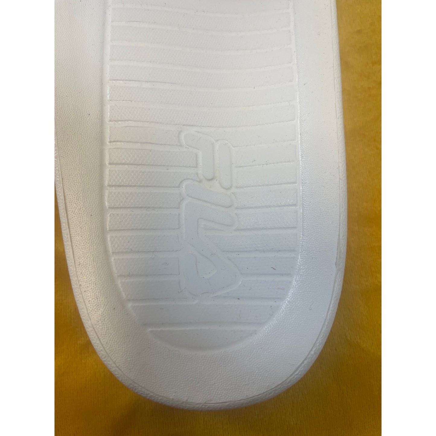 FILA White Logo Slide Sandals Size 12 New with Tag