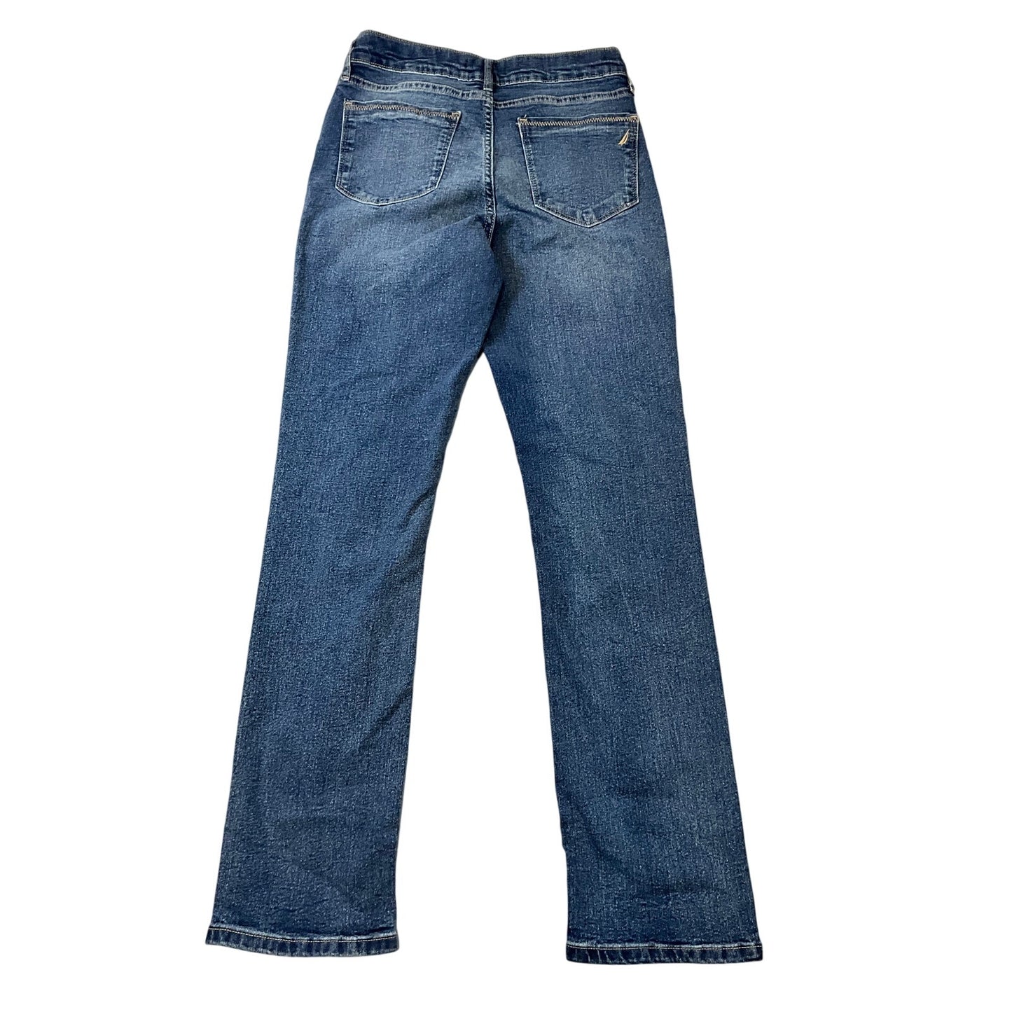Nautica Jeans Women's Straight Leg Dark Wash Classic Stretch Denim Sz 4