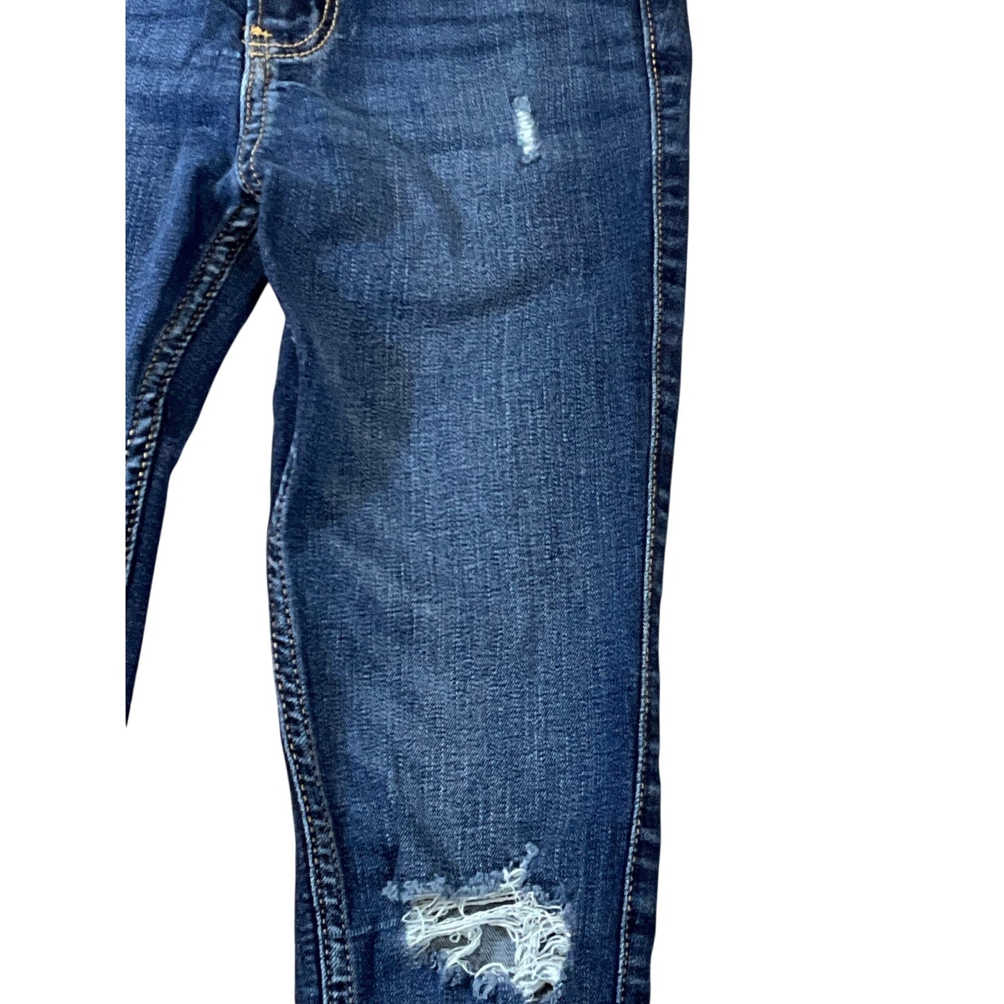 Hollister High-Rise Super Skinny Jeans Dark Wash Distressed  Size W24R