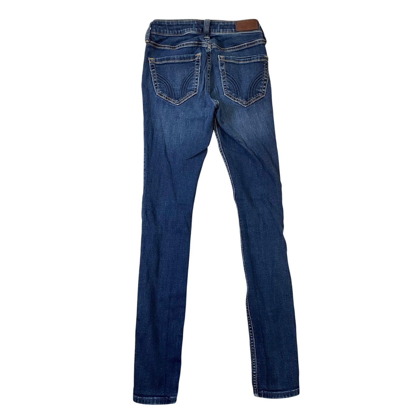 Hollister High-Rise Super Skinny Jeans Dark Wash Distressed  Size W24R