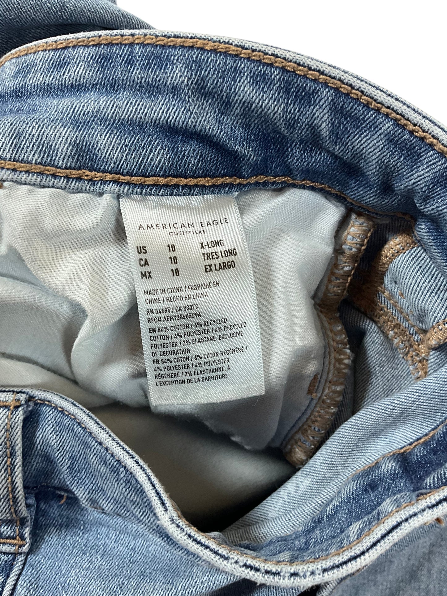 American Eagle Women’s Size 10 X-Long High Rise Jegging Next Level Stretch Jeans