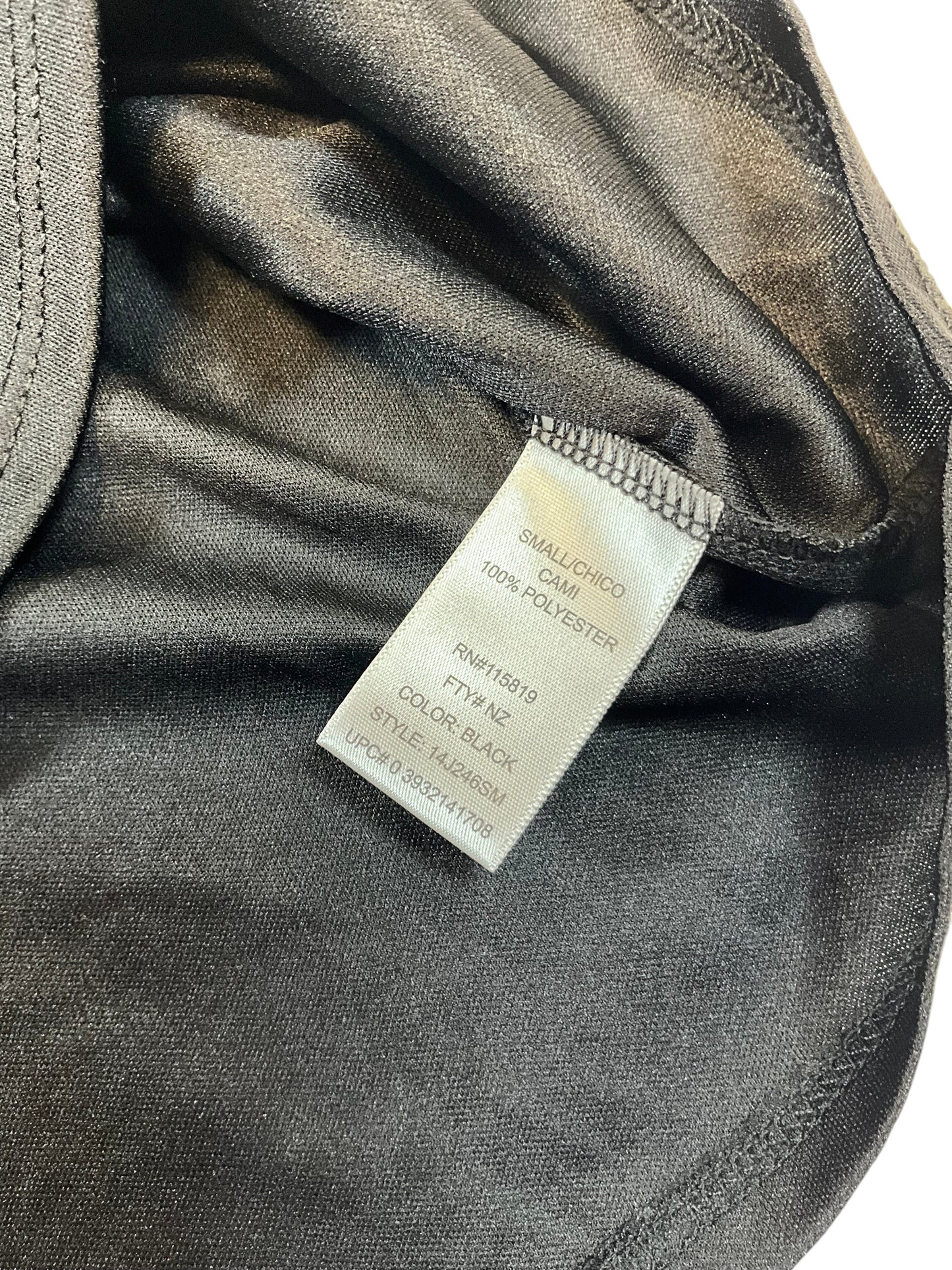 Nicole Miller Women’s Small Black Spaghetti Strap Camisole Tank Top