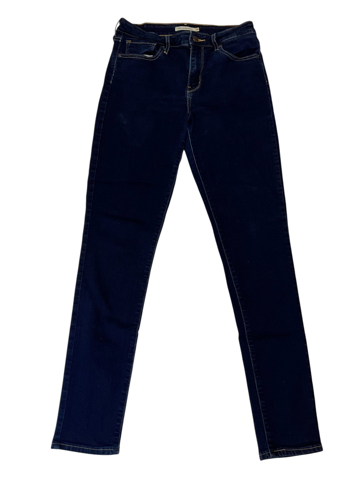 Levi’s 721 Women’s Size 29 High Rise Skinny Jeans Dark Wash Stretch Denim