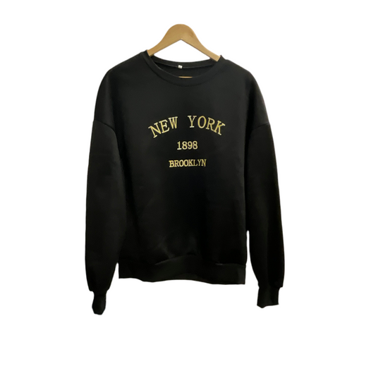 Brooklyn NY 1998 Print Black Sweatshirt